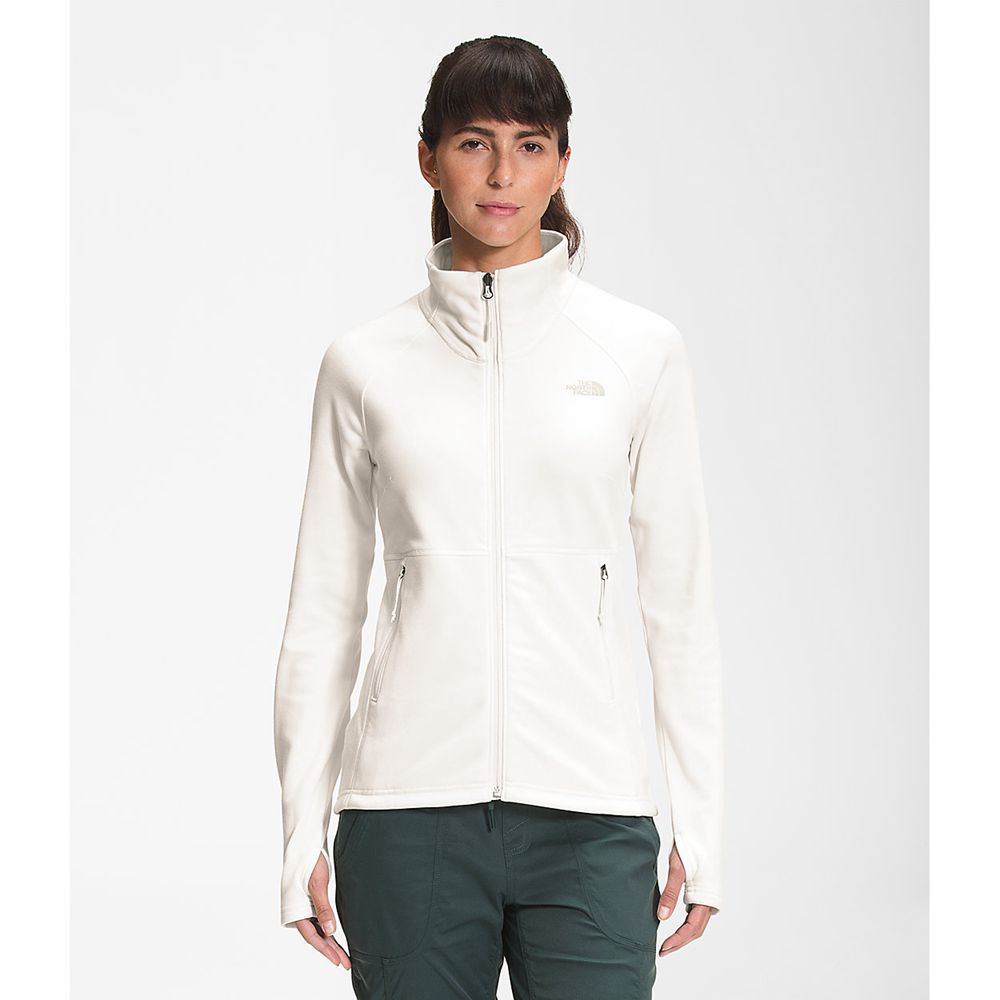 The North Face Fleece Jacket Womens Australia - The North Face Canyonlands Full Zip White Hiking (OJ